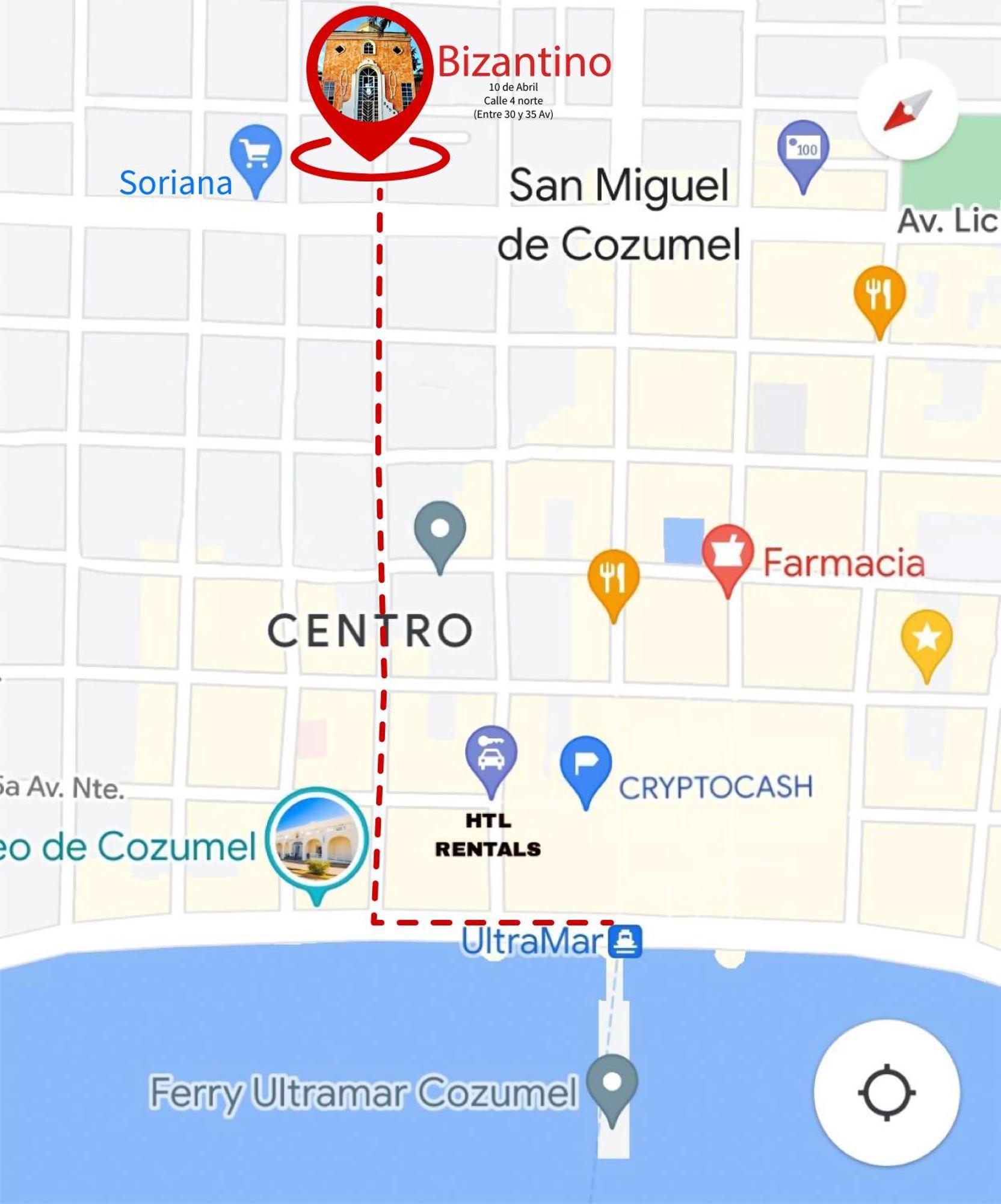 Apartamento Bizantino Cozumel Buitenkant foto